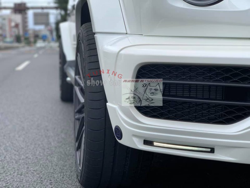 2019新款G级 W464 G63 专用 巴博斯 前唇 下巴 LED front lip