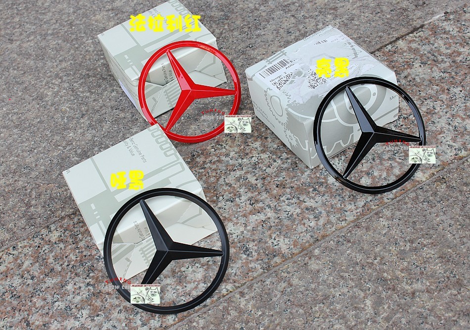 W292 GLE320GLE350GLE400GLE450GLE63 全黑 尾箱盖标 黑色 后车标