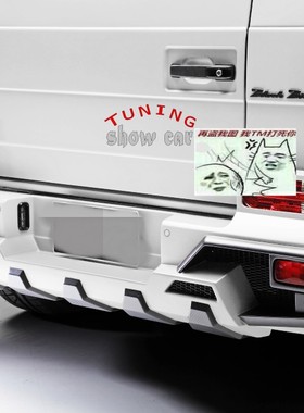 台产 高品质 WAD Black Bison 车标 字标 黑色 尾箱贴标 红色