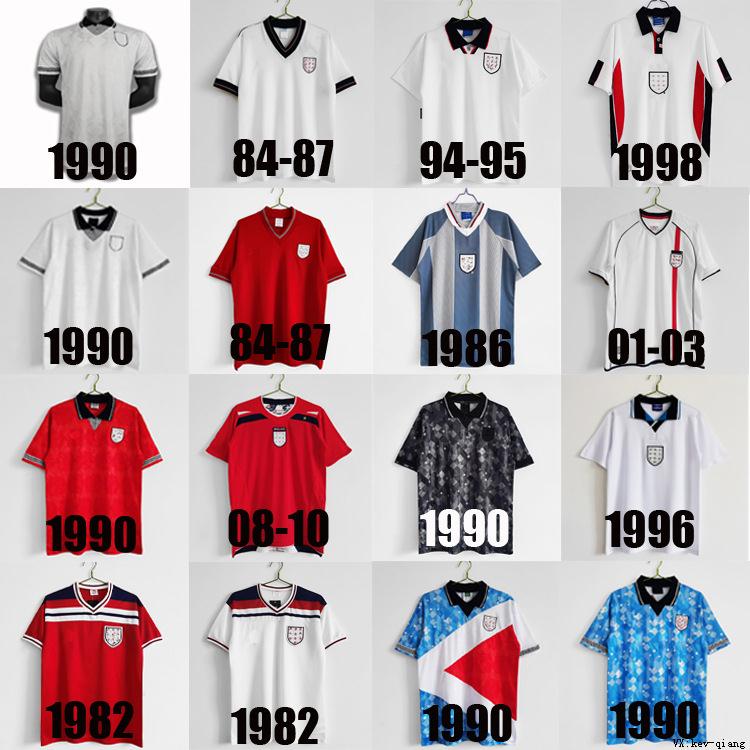 soccerjersey足球England红色格兰shirt复古英国retro服球衣 运动/瑜伽/健身/球迷用品 足球服 原图主图