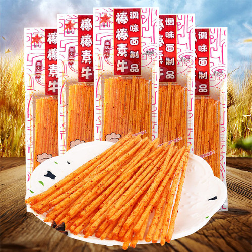 李星星棒棒素牛辣条8090后童年儿时怀旧零食校园小卖铺休闲小吃 - 封面
