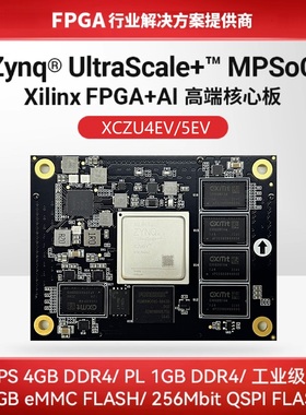 FPGA核心板 Xilinx ZYNQ UltraScale+ MPSOC XCZU4EV ACU4EV 低