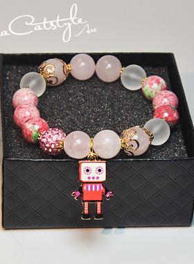 韩国饰品猫咪多元素串珠手链