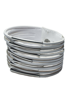 复古做旧民族风时尚个性多层皮带式纽扣 穿管式 手链手镯节日礼物