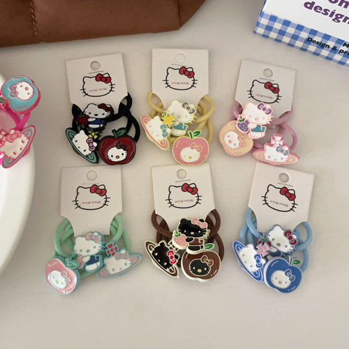Kitty可爱高弹发圈3条装女童