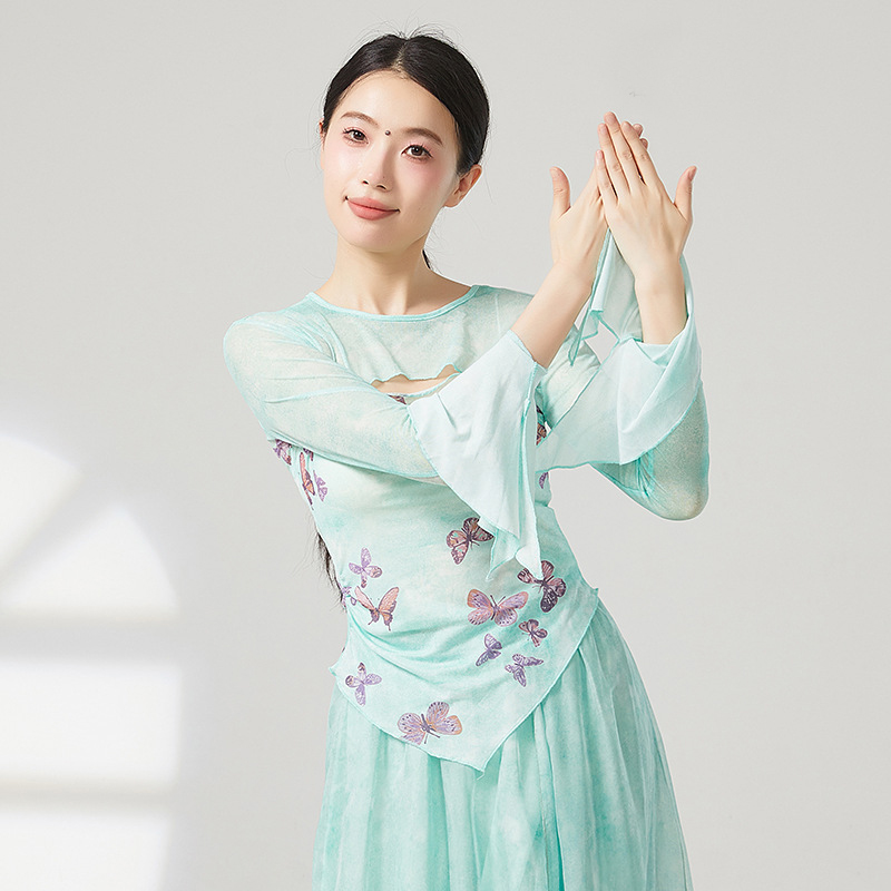 共妍飘逸仙气国风古典舞纱衣裙裤