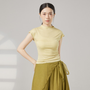 共妍无袖 上衣女 立领古典现代舞蹈生艺考演出形体训练功服显瘦薄款