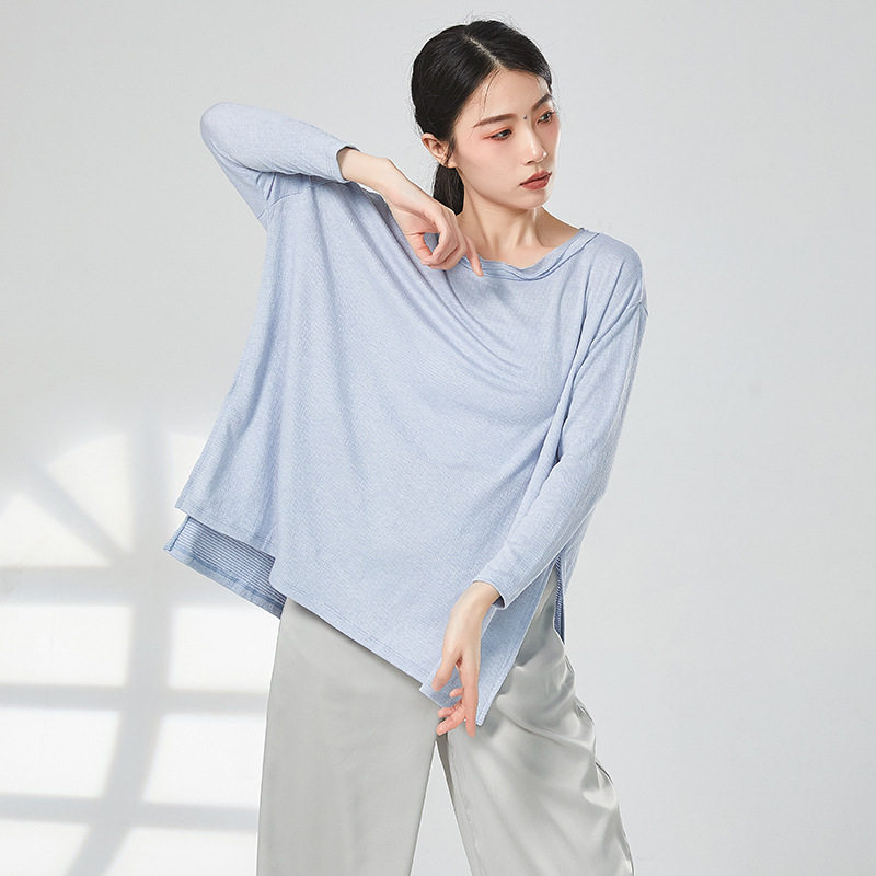 共妍现代舞蹈蝙蝠衫练功服