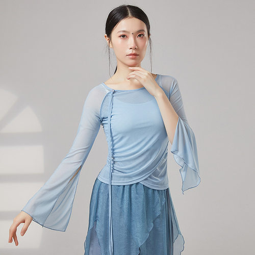 共妍开叉喇叭袖古典舞艺考演出服