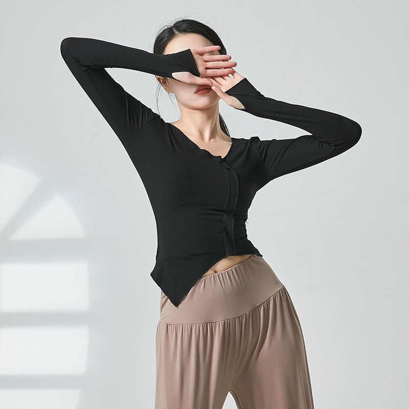 共妍不规则现代舞蹈套指练功服