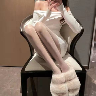 纯欲风小花奶白色丝袜日系JK洛丽塔薄款爱心打底袜连裤袜黑丝新款