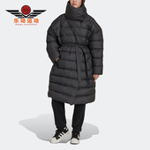 透气羽绒服 Adidas 女子保暖中长款 三叶草新款 HK5245 阿迪达斯正品