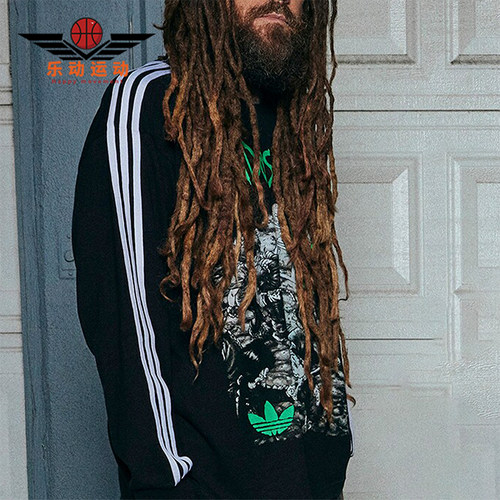 阿迪达斯男士圆领长袖T恤