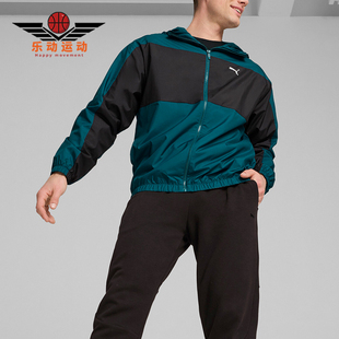 Puma/彪马正品Mesh Lined Windbreaker男士运动休百搭闲连帽外套