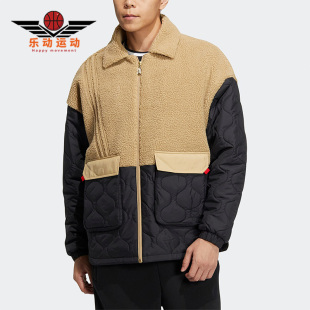 男女休闲梭织运动宽松棉服IQ1582 NEO新款 Adidas 阿迪达斯正品