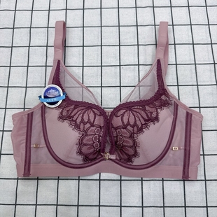 玉姿一族薄款B杯无钢圈聚拢调整型洞洞杯透气胸罩收副乳美背内衣