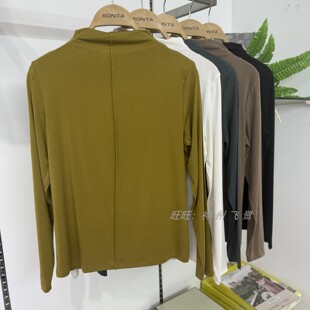 庄泰7901女士小高领莫代尔打底衫 玫瑰精油养肤肌底衣百搭保暖上衣