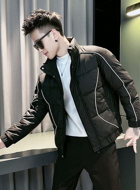 冬季XS小码男士羽绒棉服短款加厚社会小伙小个子棉衣修身袄子外套