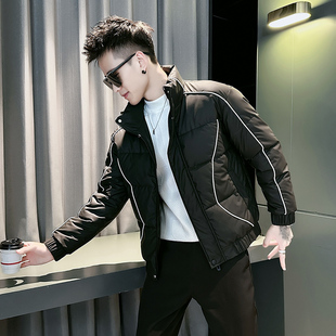 冬季XS小码男士羽绒棉服短款加厚社会小伙小个子棉衣修身袄子外套