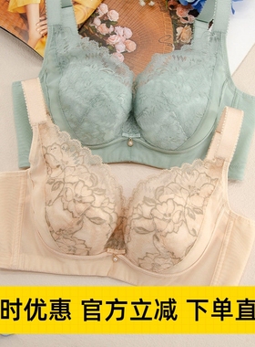 梵歌佰棠F42557轻薄夹棉大胸显小文胸收副乳防下垂调整型内衣女