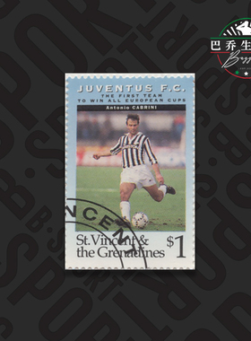 圣文森特和格林纳丁斯1994尤文图斯邮票纪念品juventus 卡布里尼