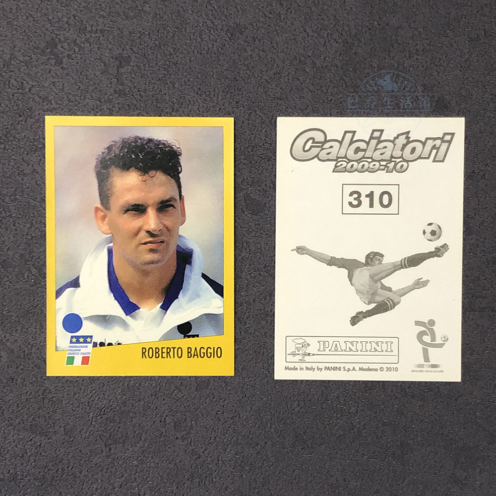 巴乔 意大利国家队贴纸梅林球星卡世界杯1998足球迷azzurri#58