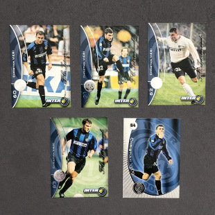 维埃里国际米兰1999/2000赛季足球官方球星卡DS意甲inter milan