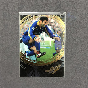 齐达内球星卡2000意甲1999帕尼尼尤文图斯官方足球E大圈特卡