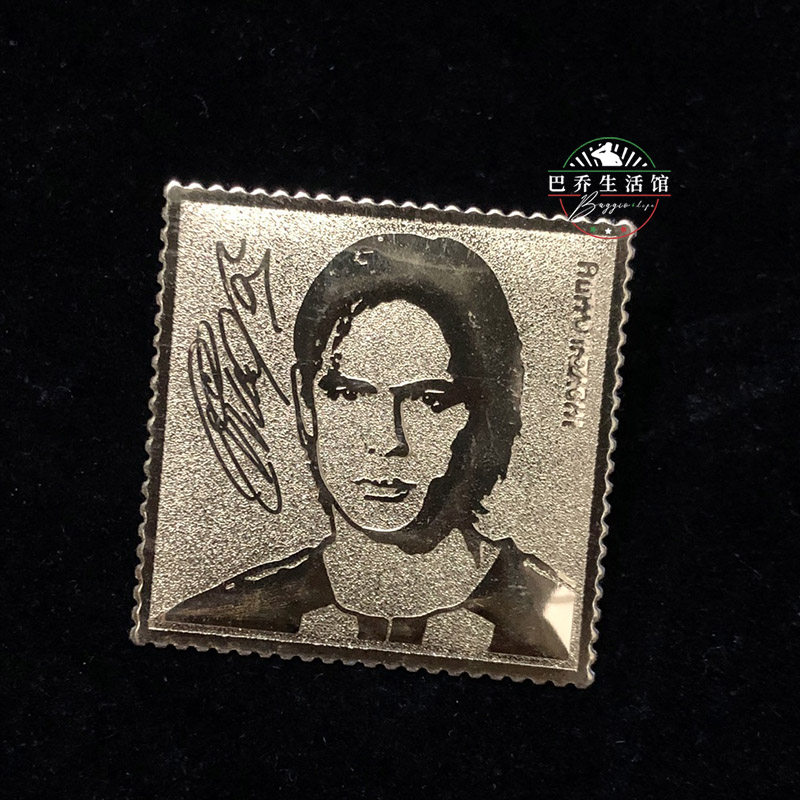 2003/04赛季 ac米兰milan足球意大利意甲金箔纪念品 因扎吉