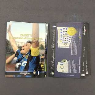 球星卡官白国际米兰明信片签名百年2006 2007 萨内蒂菲戈科尔多巴