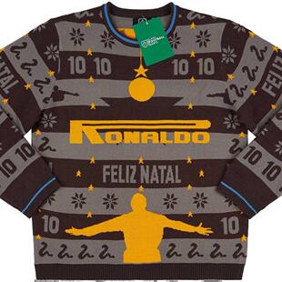 圣诞节礼物足球迷cfs非球衣国际米兰97罗纳尔多ronaldo 毛衣针织衫