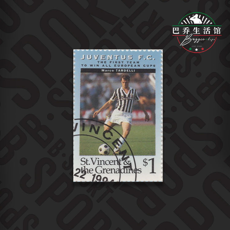 圣文森特和格林纳丁斯1994尤文图斯邮票纪念品juventus 塔尔德利