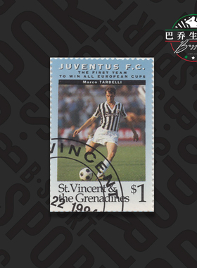 圣文森特和格林纳丁斯1994尤文图斯邮票纪念品juventus 塔尔德利
