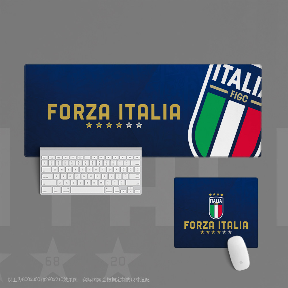 01鼠标垫超大办公键盘垫桌冠军足球迷用品意大利国家队世界杯欧洲