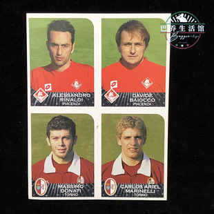 Calciatori官方贴纸panini帕尼尼意甲2002四联2003皮亚琴察都灵