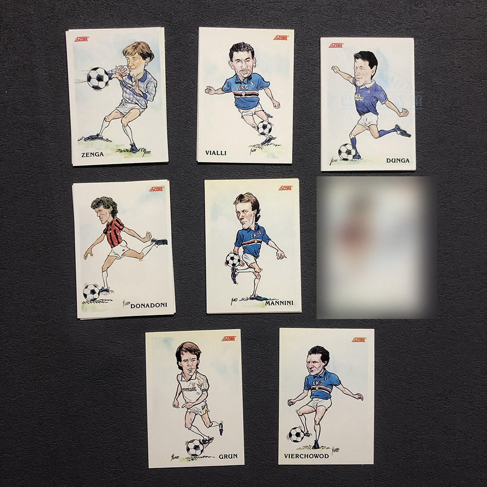 球星卡1992足球score意甲92意大利aic多纳多尼维亚利曾加ac米兰