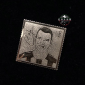 卡福cafu ac米兰milan足球意大利意甲金箔纪念品 2003 04赛季