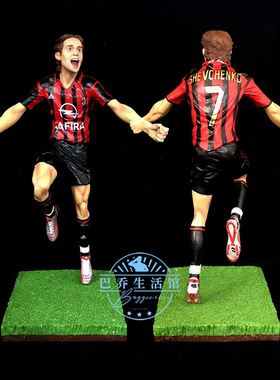 限量FANATICO官方正版足球迷人玩偶公仔2005舍甫琴科瓦ac米兰盒装