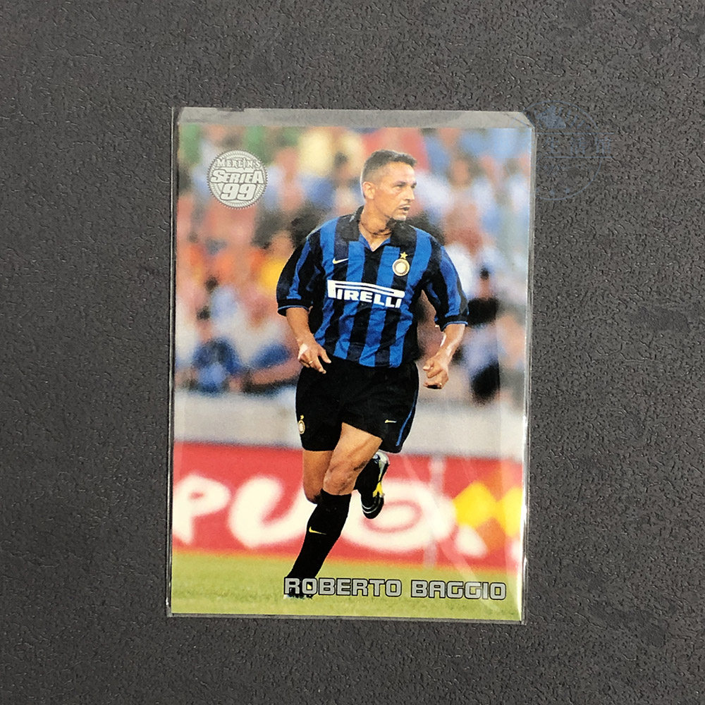 巴乔梅林merlin 1999球星卡意大利意甲国际米兰官方正品99银章