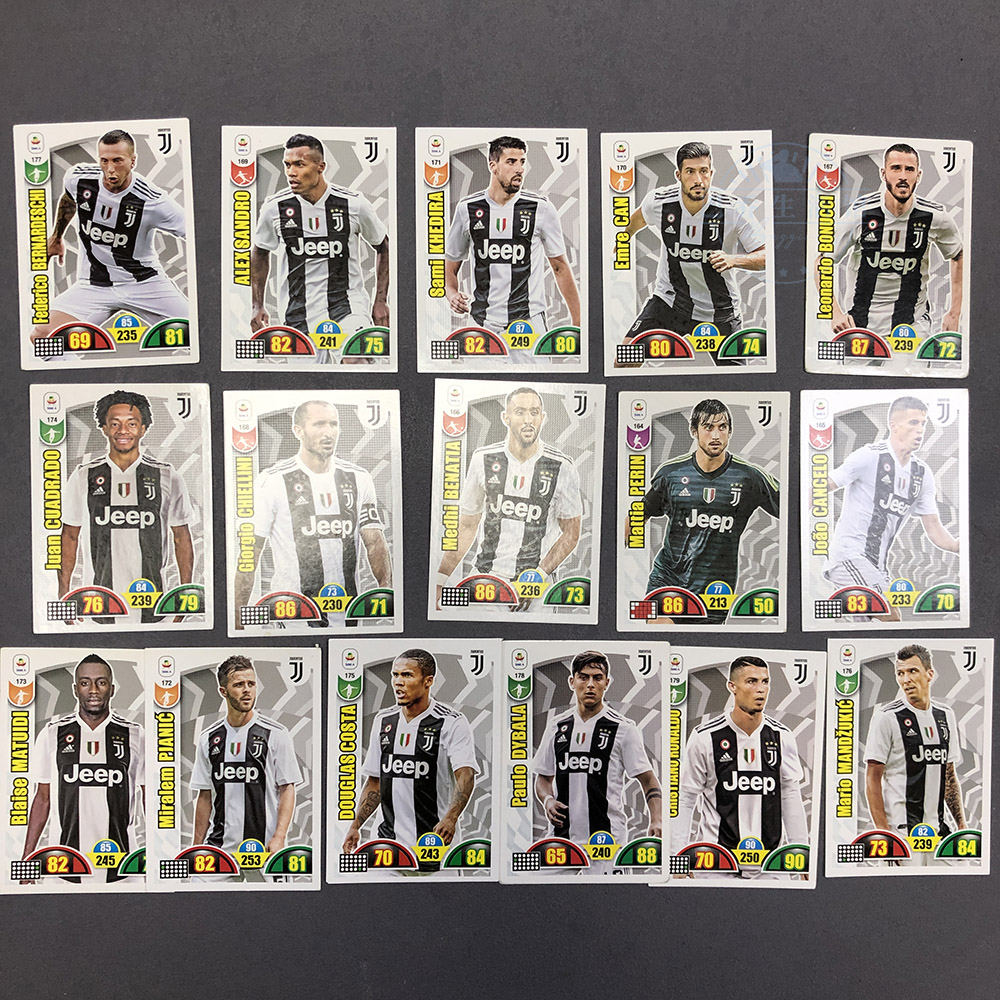 尤文图斯Panini帕尼尼2018球星卡2019大利意甲c罗迪巴拉曼朱基奇