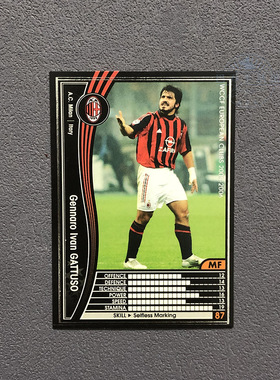 232加图索ac米兰panini帕尼尼2005球星卡2006意甲WCCF官方足球迷