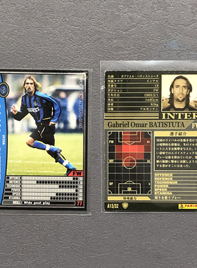 巴蒂斯图塔国际米兰panini帕尼尼2002球星卡2003意甲WCCF官方追加