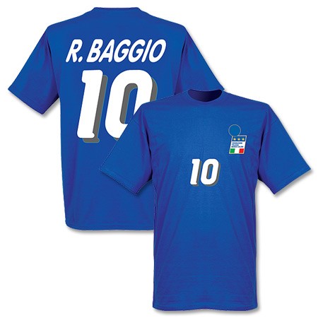 【女款】巴乔Baggio1994美国世界杯意大利球衣士纪念奥代尔棉T恤