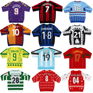 毛衣针织衫圣诞节礼物足球迷cfs非球衣ac米兰国际米兰阿根廷梅西