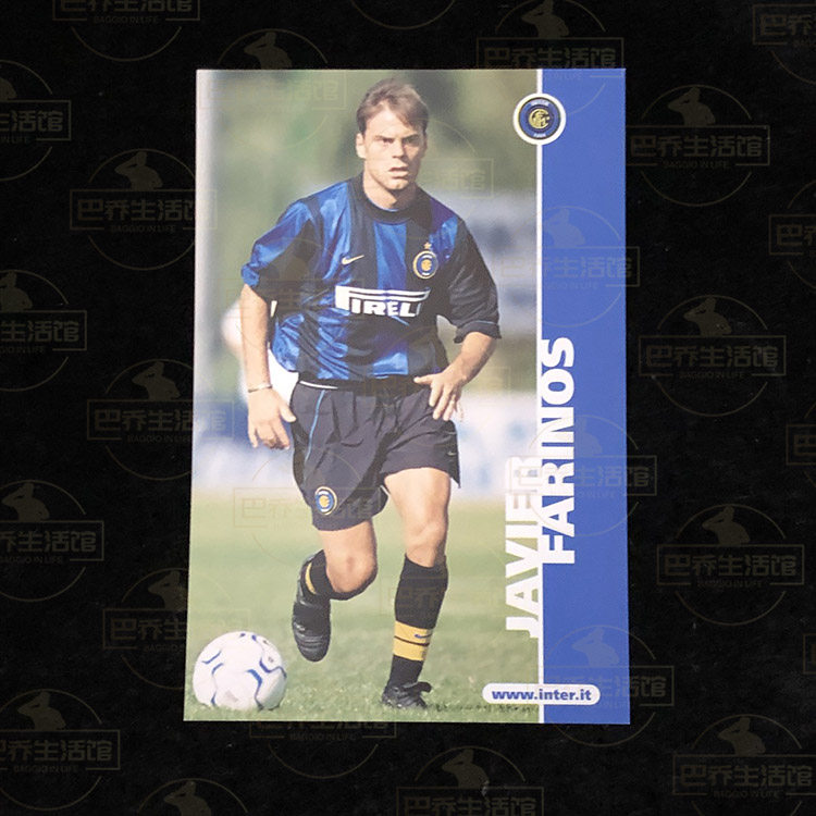 球星卡 国际米兰 inter milan 明信片白卡官 2000 2001 法里诺斯