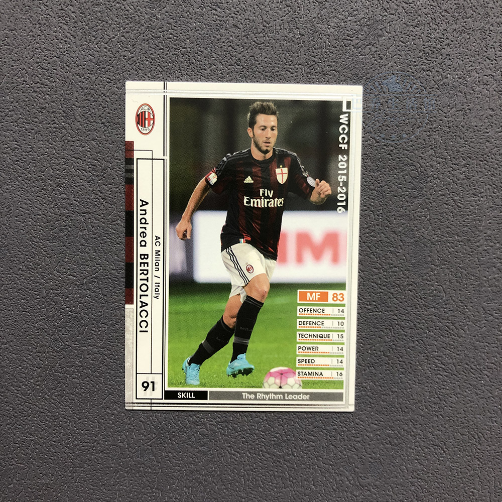 152贝尔托拉奇ac米兰panini帕尼尼2015球星卡2016意甲WCCF官方足