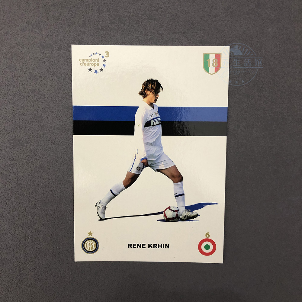科尔辛 明信片2009/2010国际米兰球星卡白官方广告促销签名载体