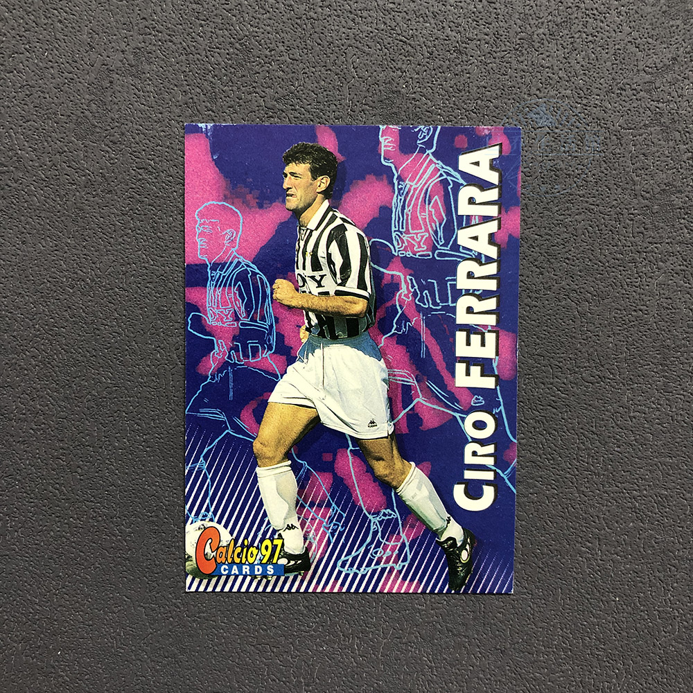 费拉拉 官方球星卡尤文图斯欧版1996意甲97足球1997帕尼尼panini