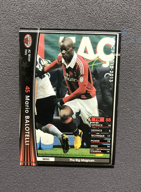 173巴洛特利ac米兰panini帕尼尼2012球星卡2013意甲WCCF官方足球