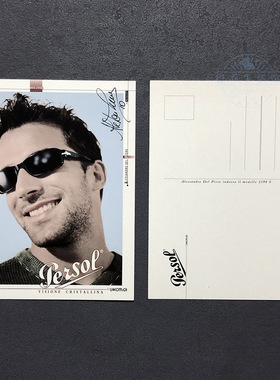 皮耶罗 球星卡明信片促销广告 del piero意大利足球 意甲尤文图斯